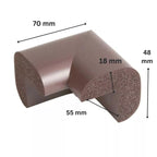 Aparatori colturi mobila, pentru uz industrial, maro