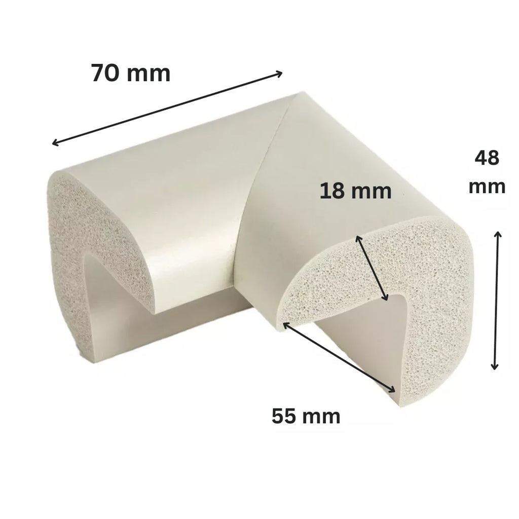 Aparatori colturi mobilier, uz industrial, gri deschis