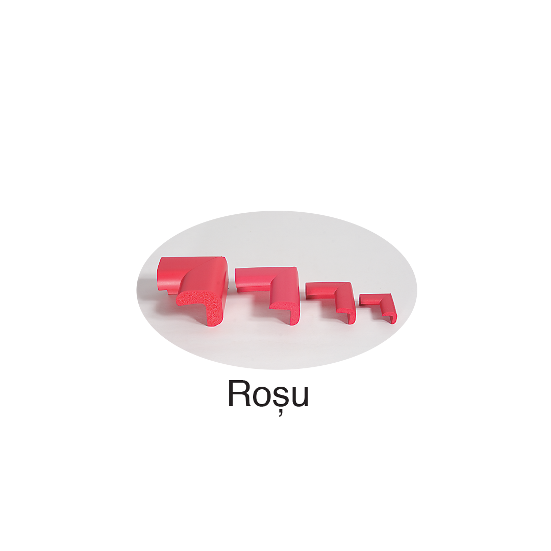 Aparatori colturi pentru mobila, uz industrial, rosu