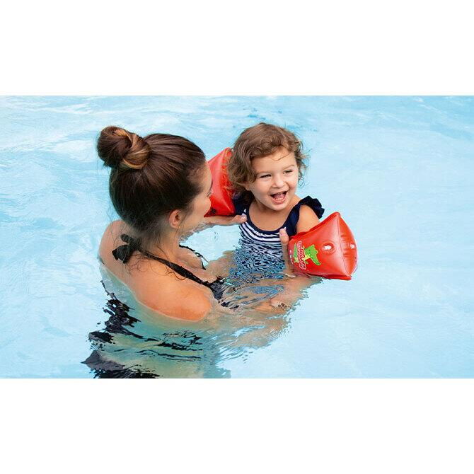 Aripioare de inot pentru copii, cu insertie din material moale, 11–30kg (1-6 ani), rosu, Reer