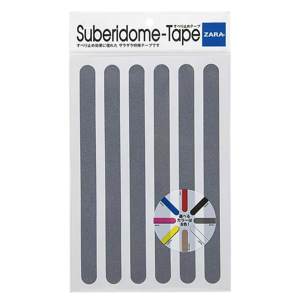 Banda adeziva antiderapanta, din granule abrazive, tip fasii, 6 buc, 28cm, 3+1 Gratuit - Gri