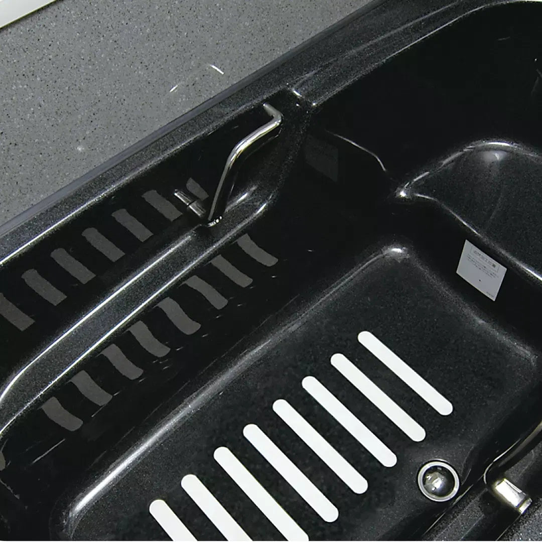 Banda adeziva antiderapare, din adeziv acrilic, pentru baie, 6 buc, 24cm, alba