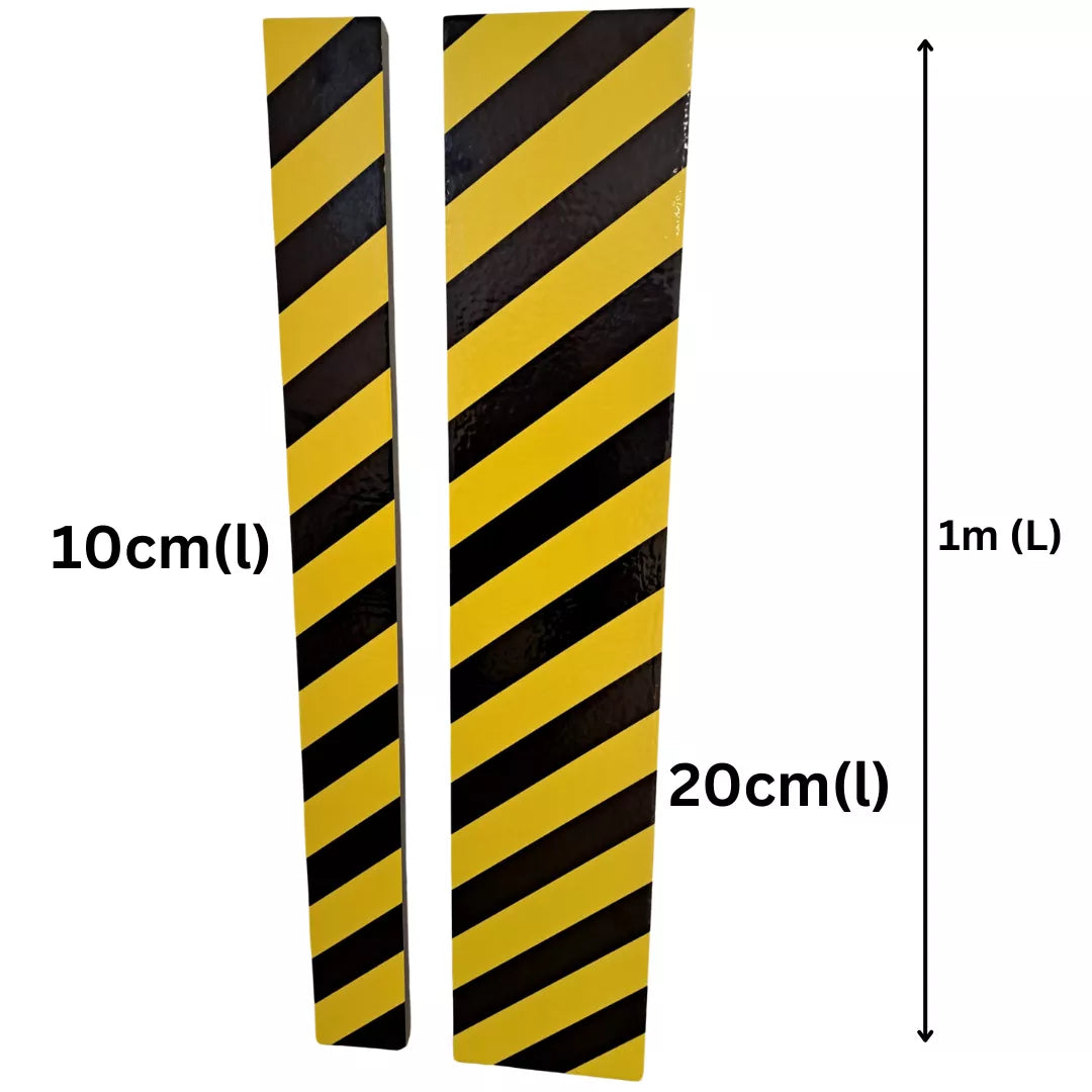 Banda autoadeziva burete, din spuma, pentru etansare, 1m, negru/galben