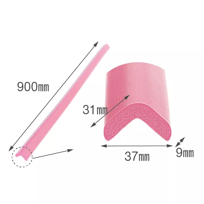 Banda de protectie mobilier, din spuma, 90cm, roz pastel