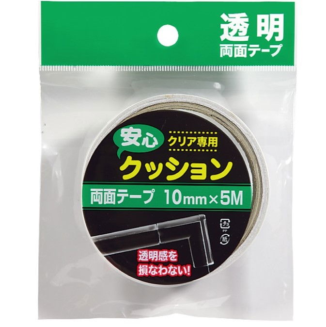 Banda dublu adeziva, din adeziv acrilic, pentru uz interior, 10mm*5m, transparenta - Default Title