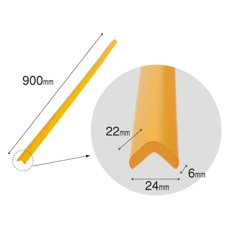 Banda protectie colturi, din spuma, 90cm, crem - 24(l)x900(L)x22(h)x6(gr)