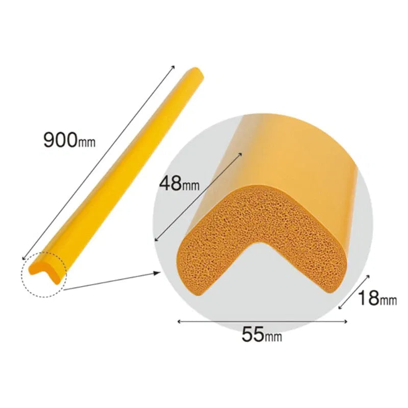 Banda protectie colturi, din spuma, 90cm, crem - 55(l)x900(L)x48(h)x18(gr)