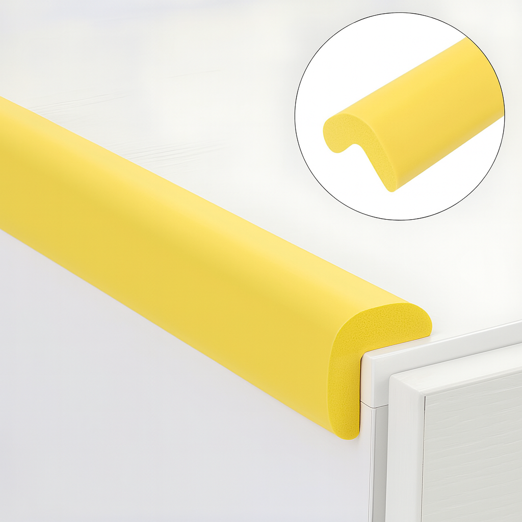 Banda protectie colturi, din spuma, 90cm, galben lamaie - 24x900x22x6