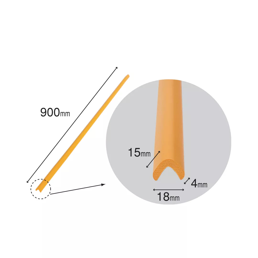 Bandă Protecție Muchii din Spumă pentru Uz Industrial - Roșu, 90cm