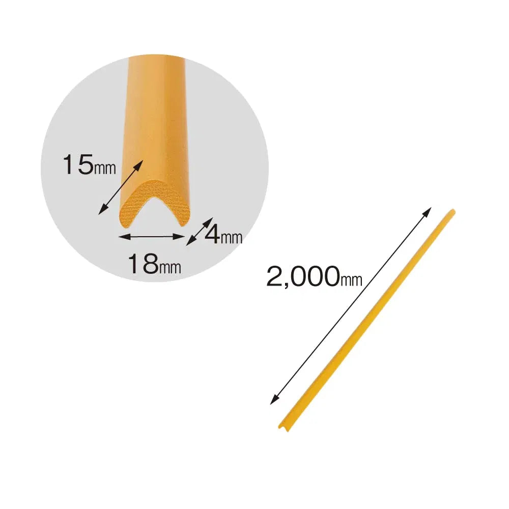 Banda protectie mobilier, din spuma de cauciuc, crem, 2m