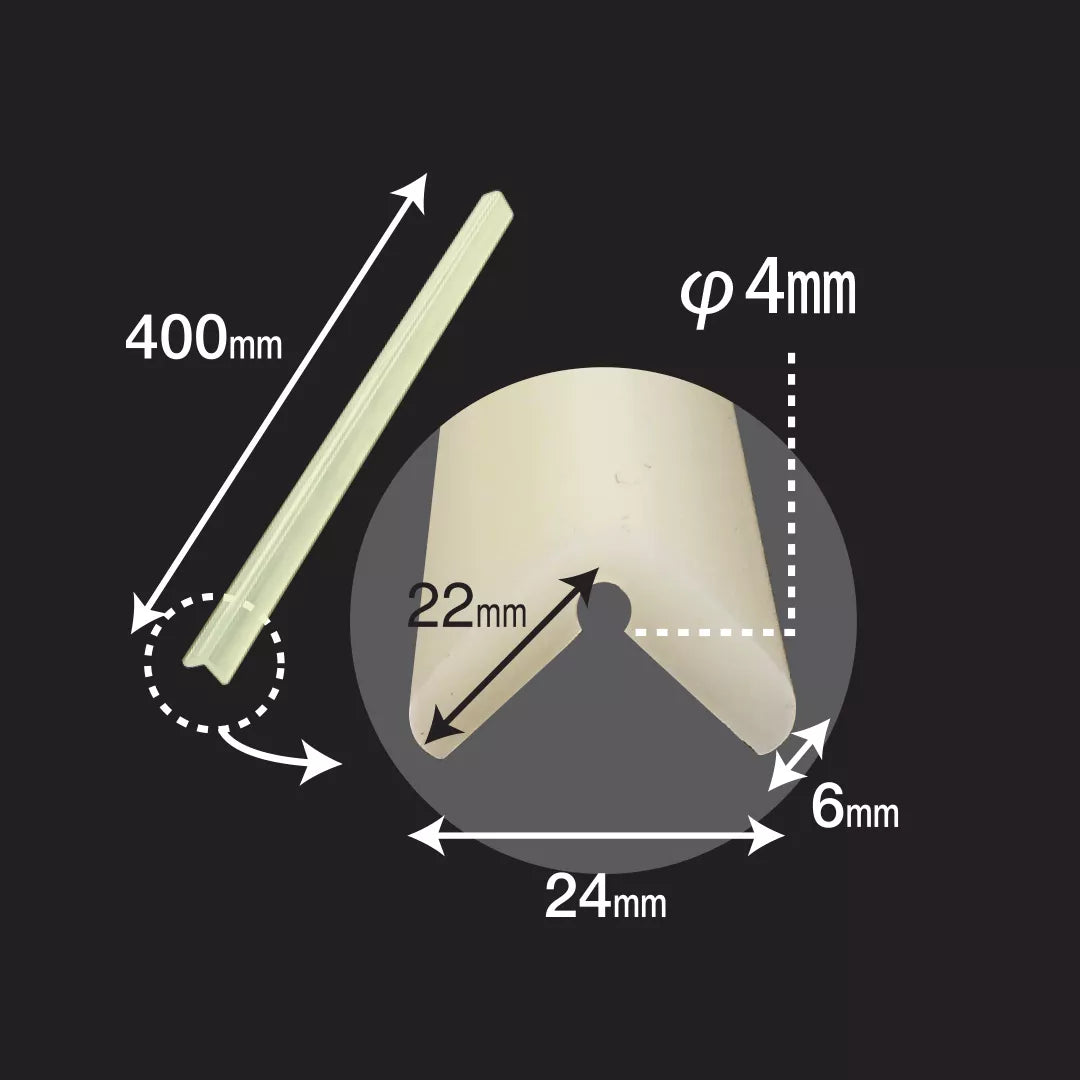 Banda protectie mobilier, fosforescenta, 40cm, set 2 buc - 24(l)x400(L)x22(h)x6(t)