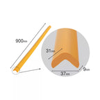 Banda protectie muchii, din spuma, 90cm, maro - 37(l)x900(L)x31(h)x9(t)