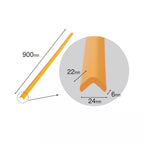 Banda protectie muchii, din spuma, 90cm, maro - 24(l)x900(L)x22(h)x6(t)