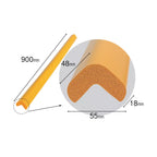 Banda protectie muchii, din spuma, 90cm, maro - 55(l)x900(L)x48(h)x18(t)