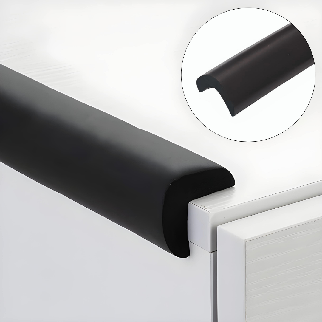 Banda protectie muchii, din spuma, 90cm, negru - 18(l)x900(L)x15(h)x4(t)