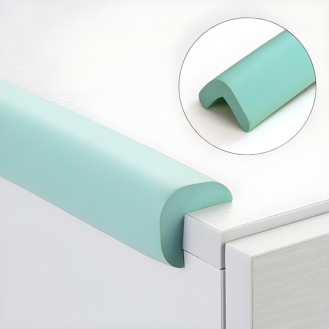 Banda protectie muchii, din spuma, 90cm, verde menta - 24x900x22x6