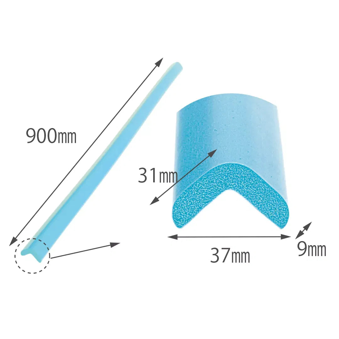 Banda protectie muchii, din spuma, 90cm, verde menta - 37x900x31x9