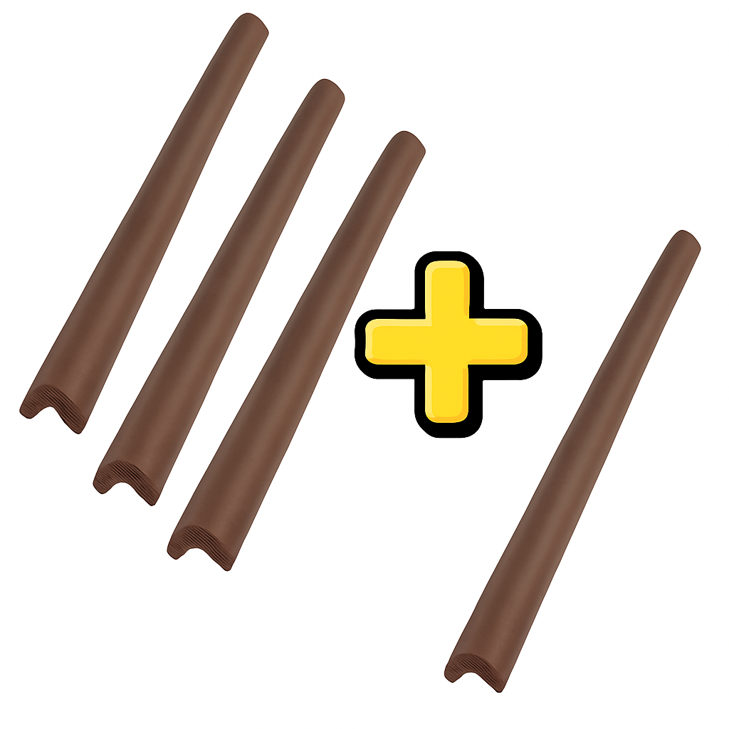 Banda protectie muchii, din spuma de cauciuc, 5.5x90cm, uz industrial, 3+1 Gratuit - Maro