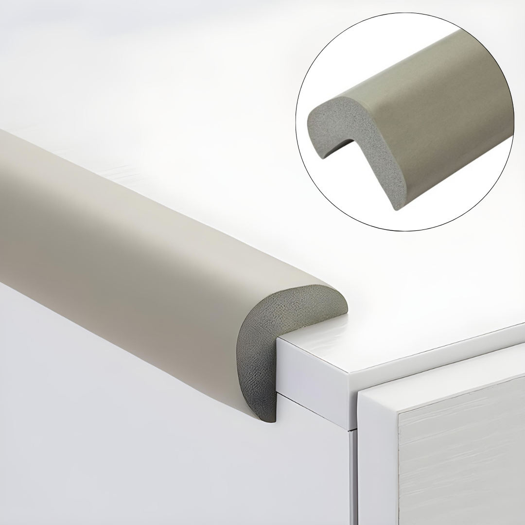 Bandă Protecție Muchii din Spumă - Uz Industrial, Gri, 90cm - 18(l)x900(L)x15(h)x4(t)