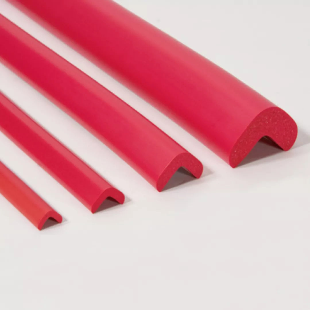 Bandă Protecție Muchii din Spumă pentru Uz Industrial - Roșu, 90cm - 24(l)x900(L)x22(h)x6(t)