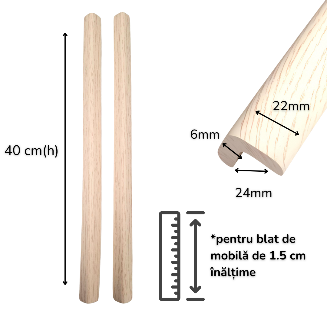 Banda Protectie Muchii Si Margini Set 2 buc 40cm Spuma Lemn Alb | Carboysafety