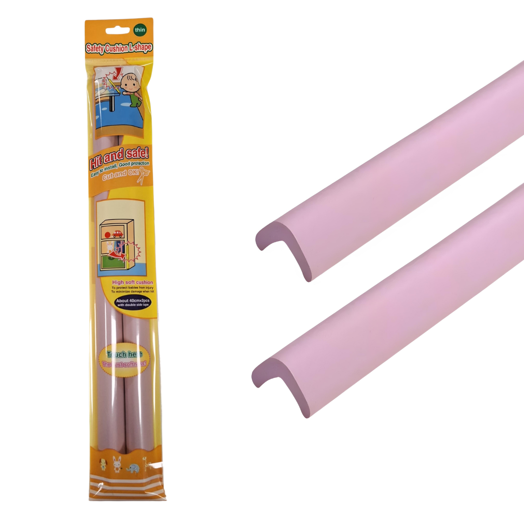 Banda Protectie Muchii Si Margini Set 2 buc 40cm Spuma Mov Pastel | Carboysafety - 24(l)x900(L)x 22(h) x22(h) x6(gr)