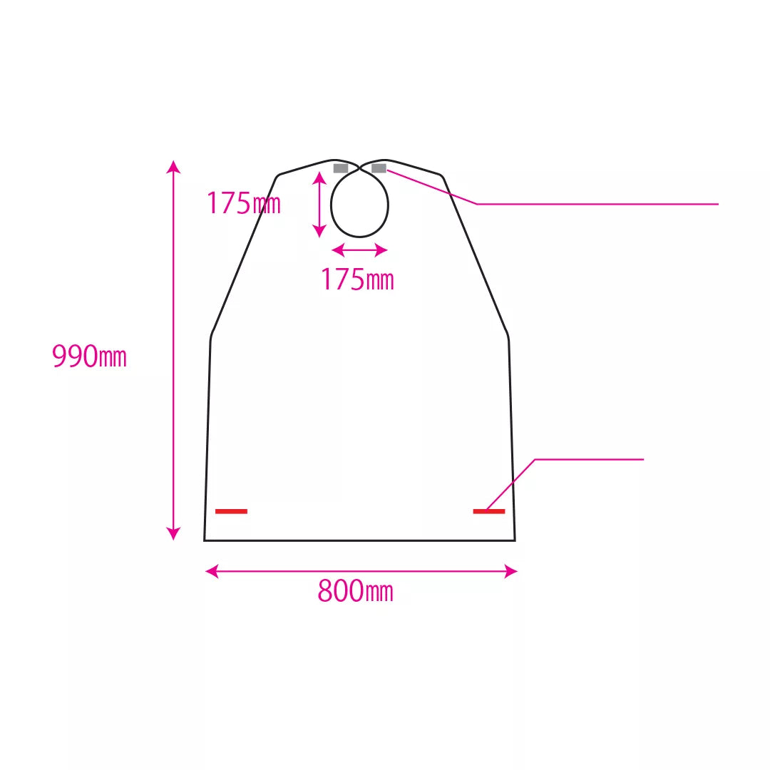 Bavete de unică folosință pentru adulți, fara buzunar, set 50 buc, FM-109