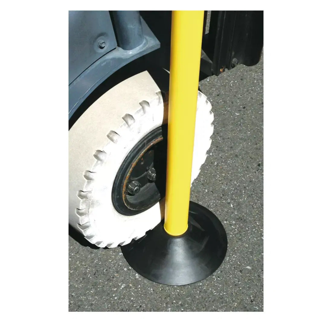 Baza din cauciuc pentru stalpi delimitare, 300mm, neagra