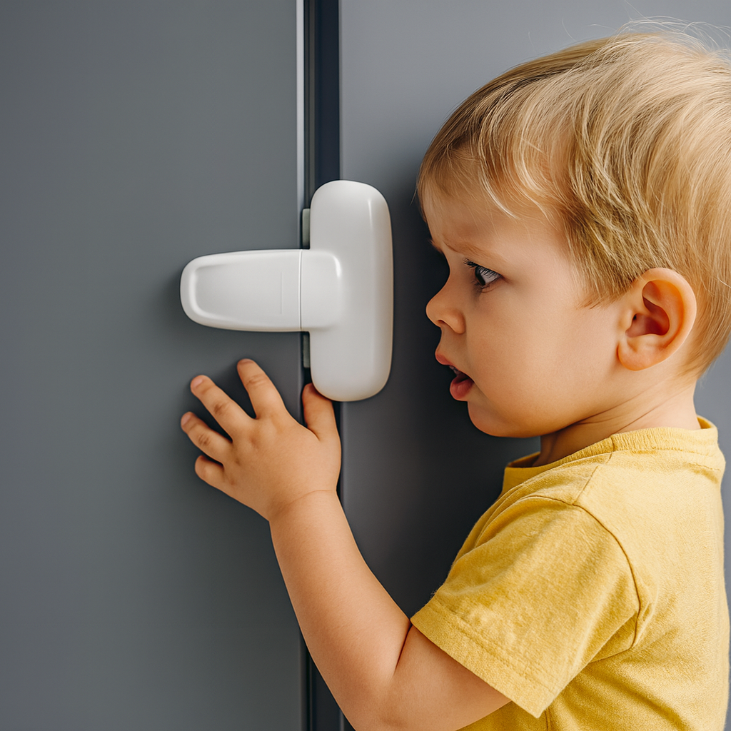 Incuietoare frigider autoadezivă – siguranță copii 2 buc