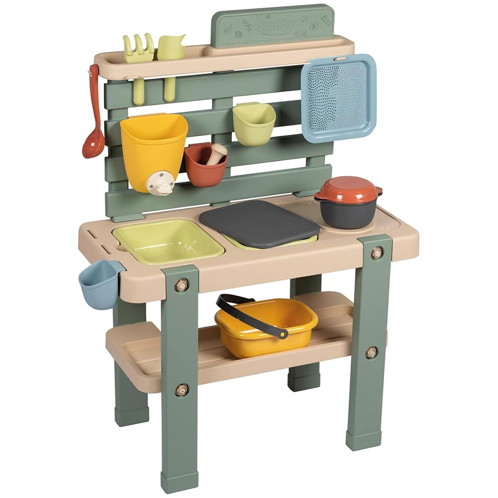 Bucatarie Smoby Mud Kitchen cu 15 accesorii - Default Title
