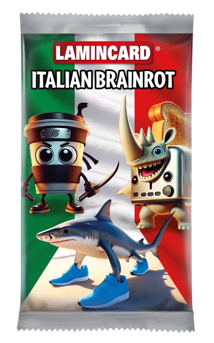 Carti de joc Italian Brainrot Lamincard set 5 buc - Default Title