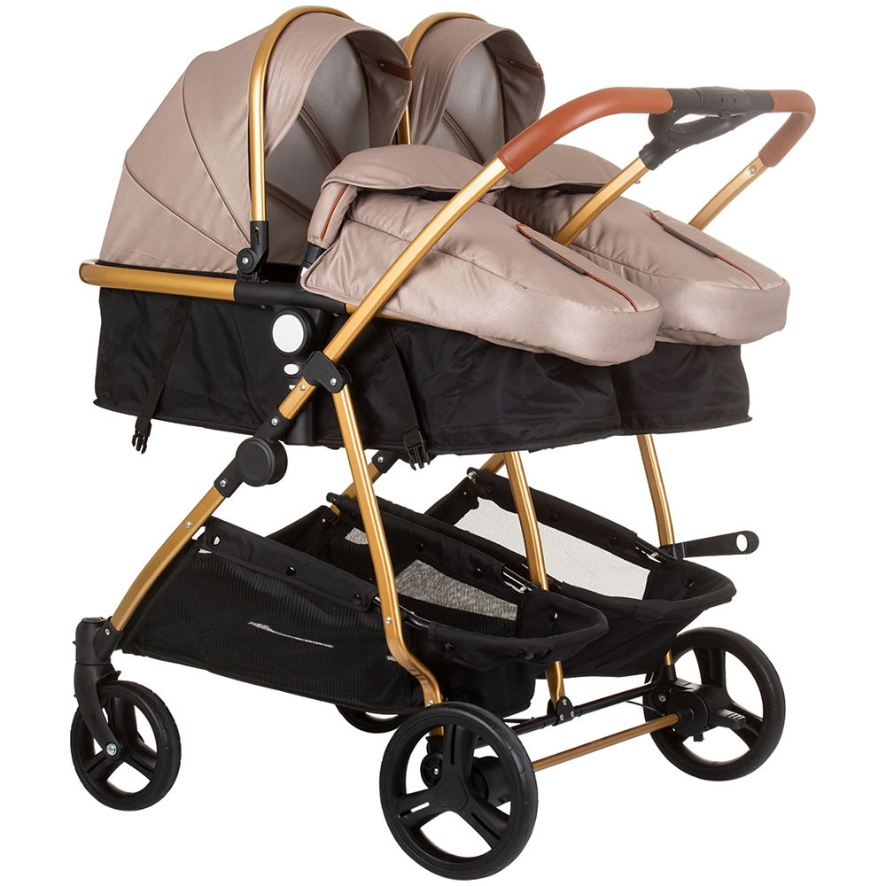 Carucior gemeni Chipolino Duo Smart 2 in 1 golden beige - Default Title
