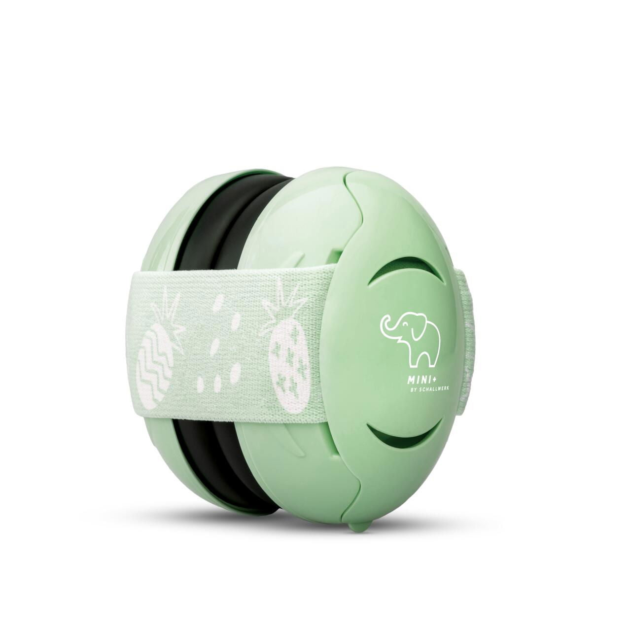 Casti antifonice pentru bebelusi, de la 0+ luni, 2 bentite reglabile, SNR 25, verde, MINI - Default Title