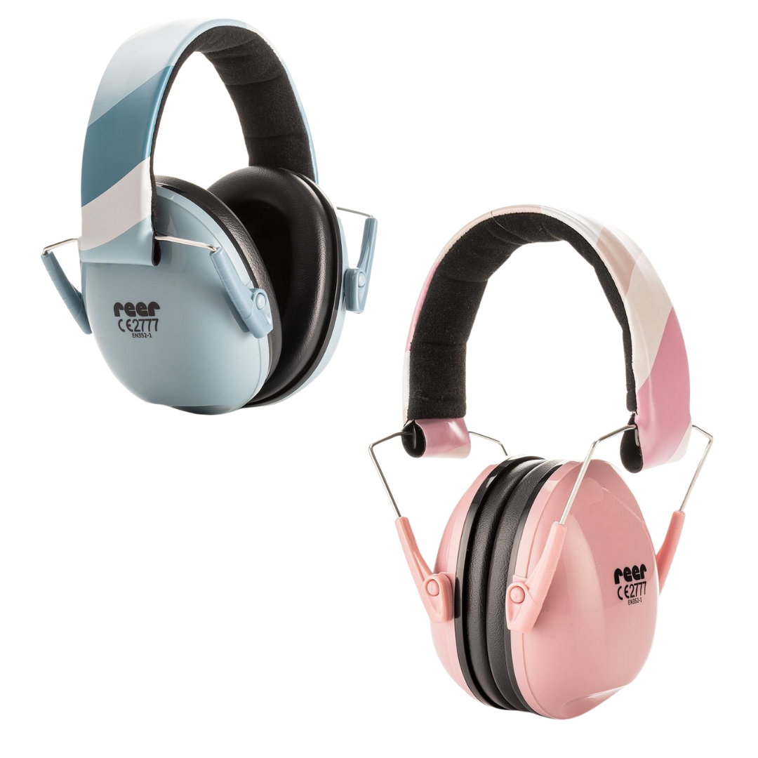 Casti antifonice pentru copii, ofera protectie auditiva, SNR 27, 5+ ani, Reer - Albastru deschis