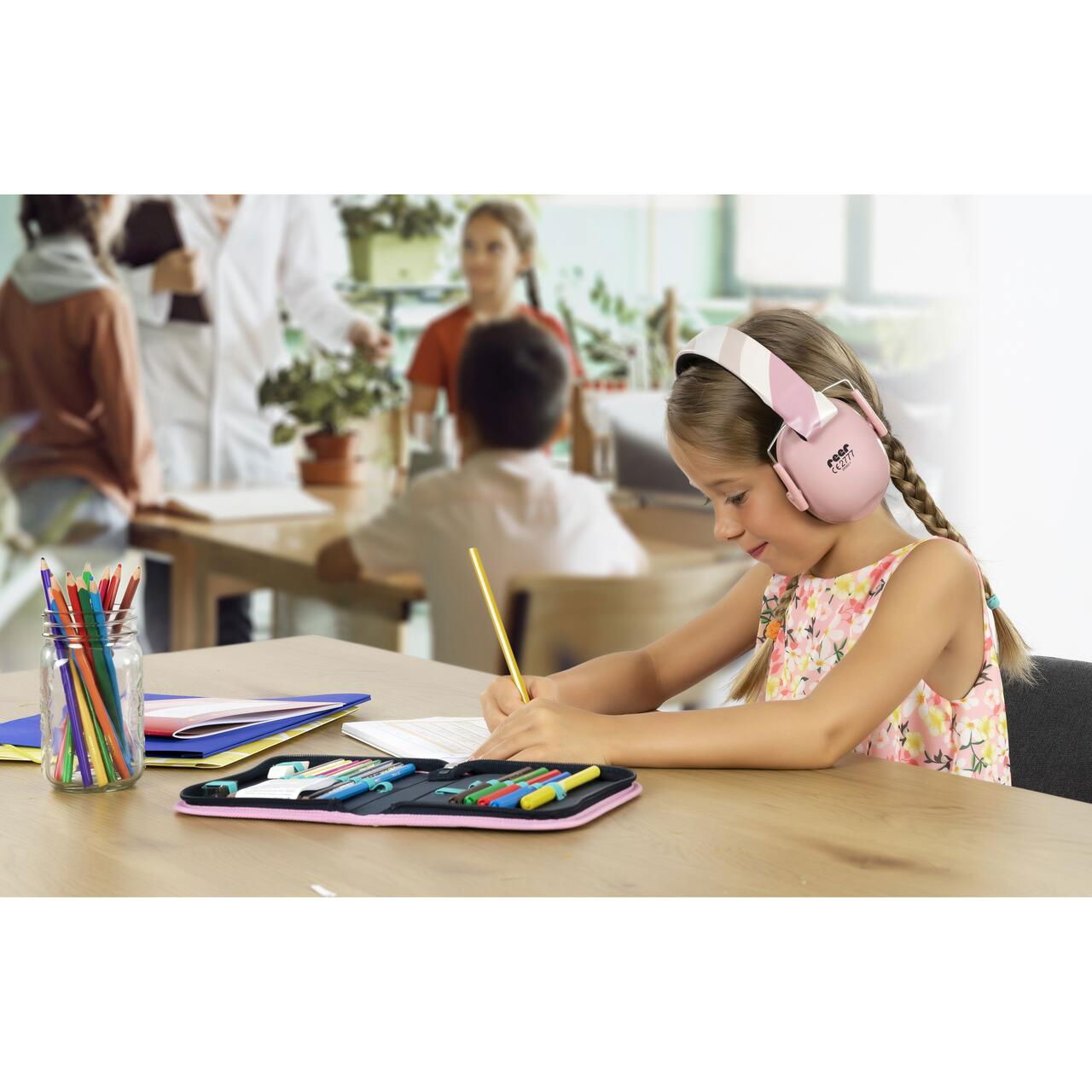 Casti antifonice pentru copii, ofera protectie auditiva, SNR 27, 5+ ani, Reer