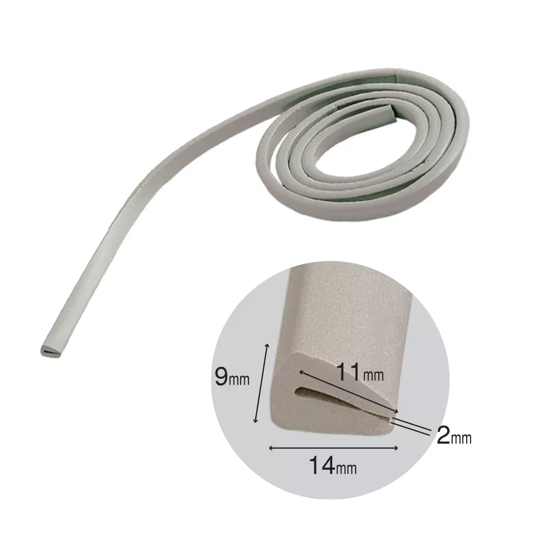 Cheder auto, uz universal, din spuma de cauciuc, multicolor, acopera muchie de 1.1 cm, 2m