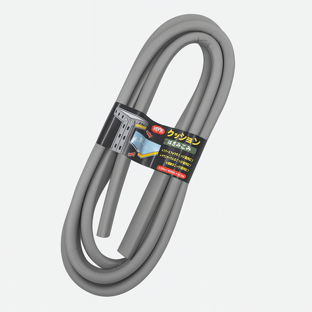 Cheder auto, uz universal, din spuma de cauciuc, multicolor, acopera muchie de 1.1 cm, 2m - Gri