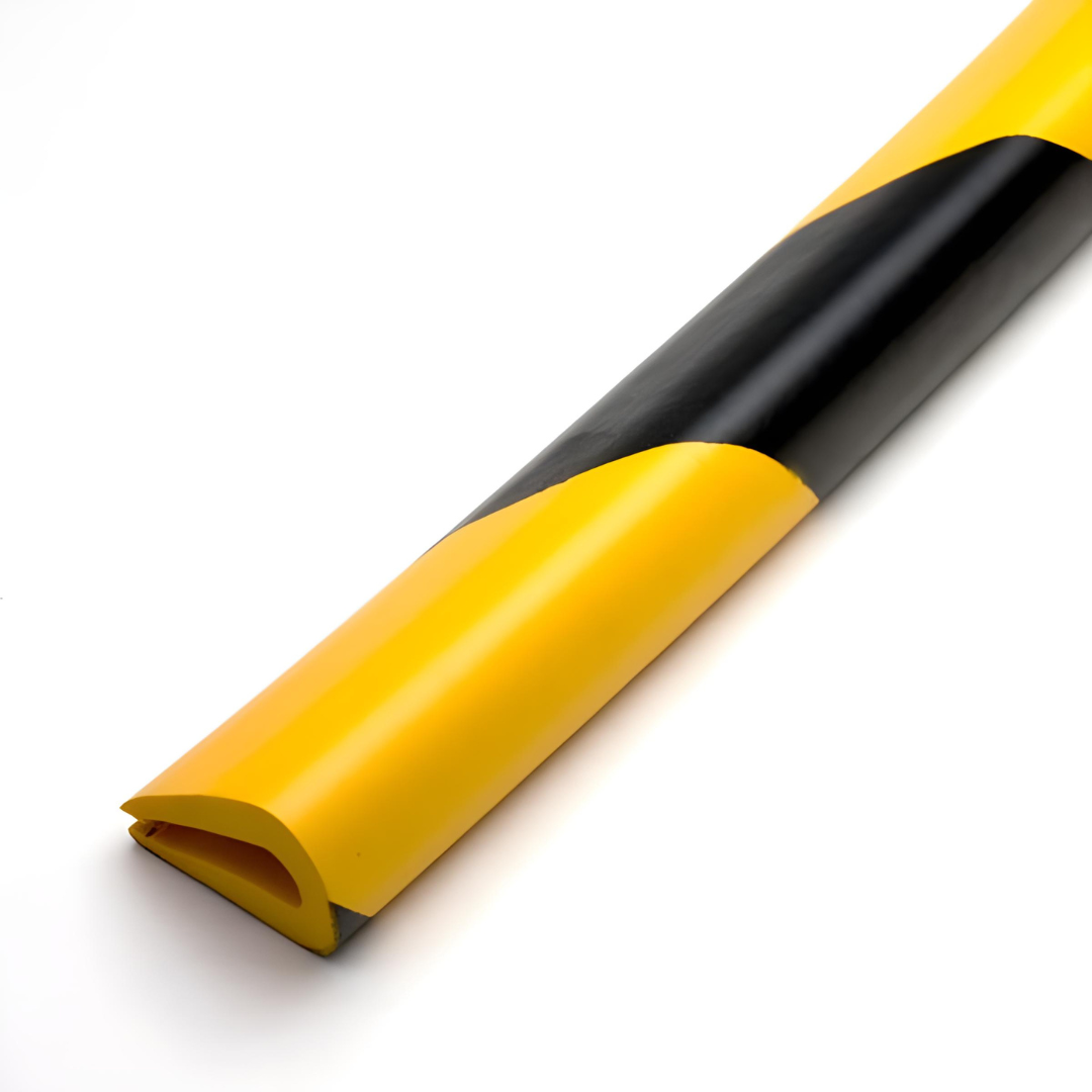 Cheder cauciuc, uz universal, negru-galben, 90cm - 18mm(l)x90cm(L)x30mm(h)x deschizatura interioara 9mm