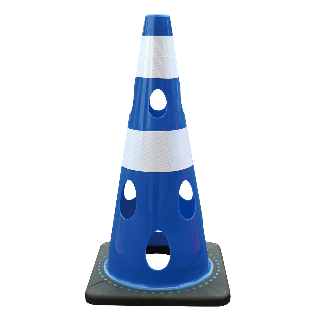 Con Semnalizare Anti-Vânt Omologat 70cm | Carboysafety - Albastru