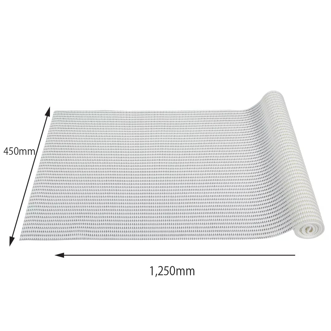 Covoras antialunecare, din PVC, uz universal, 45x125cm, alb