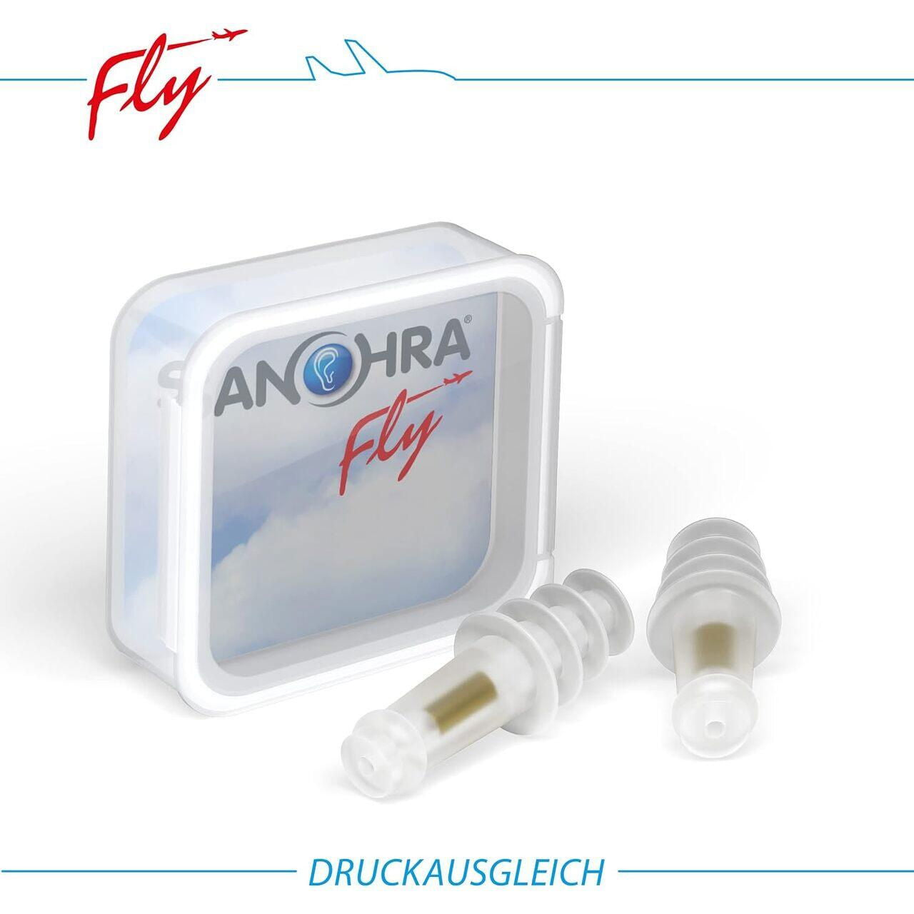 Dopuri pentru protectia urechilor la adulti pe timpul zborului, transparente, reutilizabile, hipoalergenice, SANOHRA