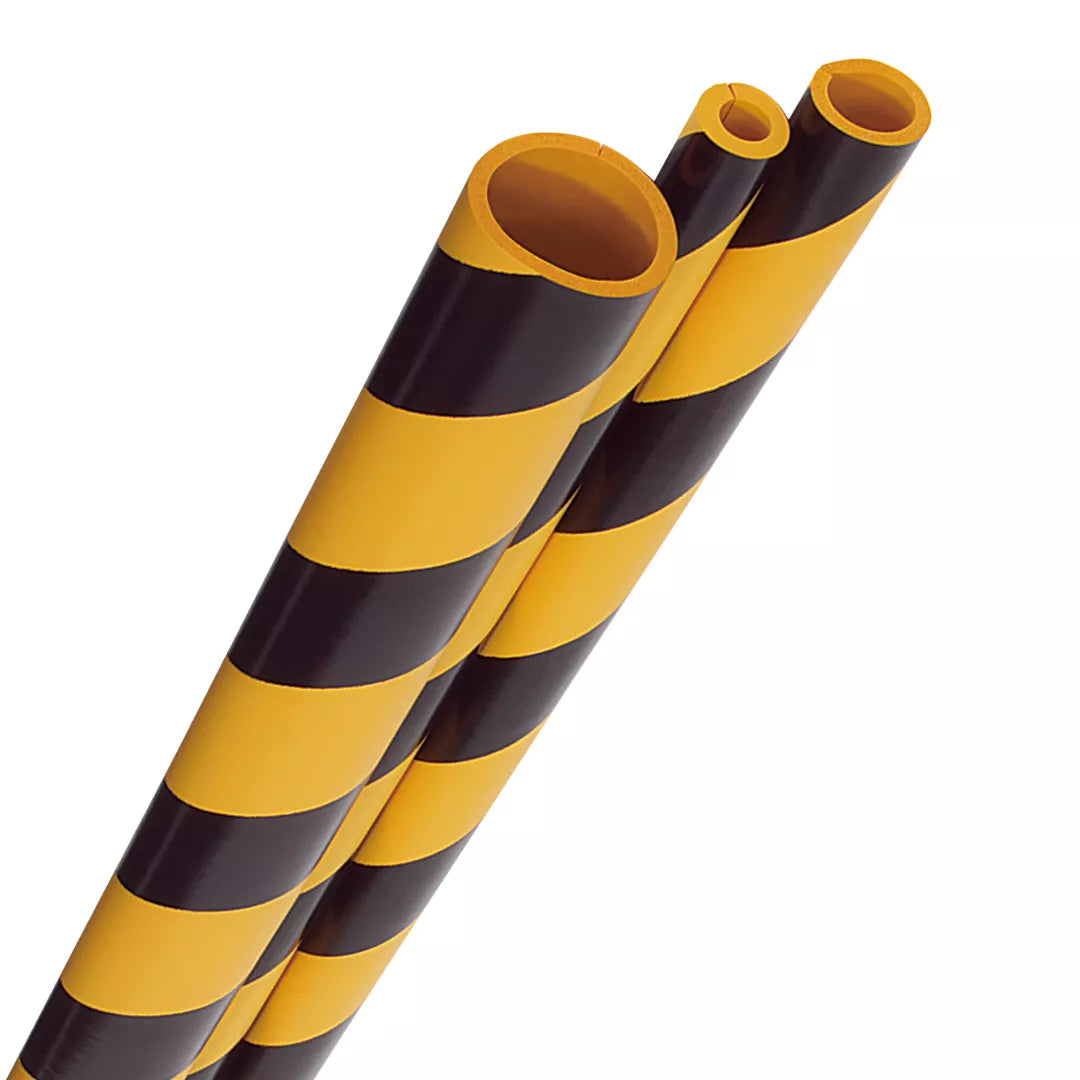 Izolatie teava, din spuma, pentru semnalizare, negru-galben, 90cm - 29mm(l)x900mm(L)x6mm(grosime)Ø interior 17mm