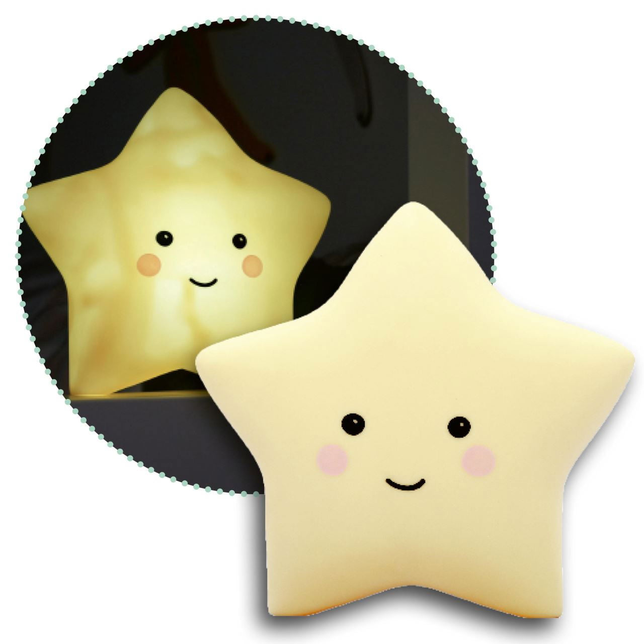 Lampa de veghe cu LED, cu oprire cronometrata, forma stea, galbena, Lumilu Sweet Dreams Star, Reer 52265 - Default Title