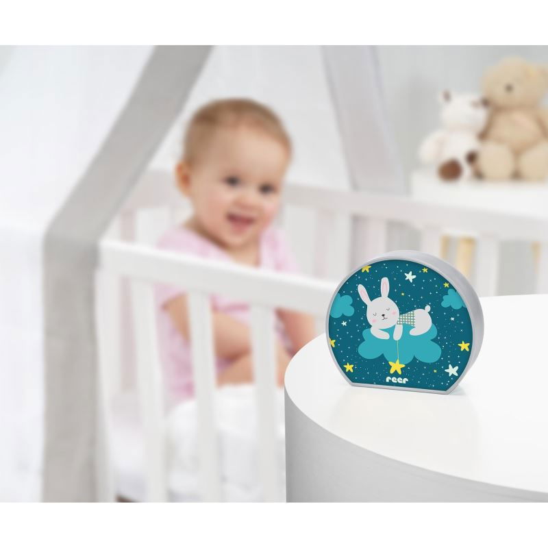 Lampa de veghe cu LED MyBabyLight Bunny, 0+ luni, Reer 52371