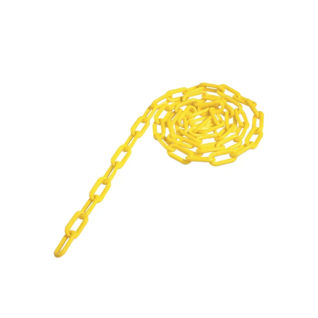 Lant plastic, pentru delimitare, 2m - Galben