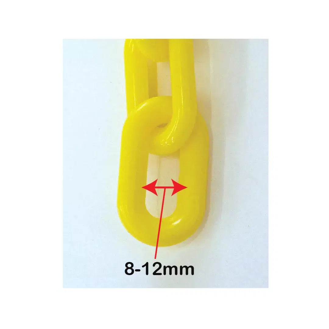 Lant plastic, pentru delimitare, 2m, Galben, 3+1 Gratis