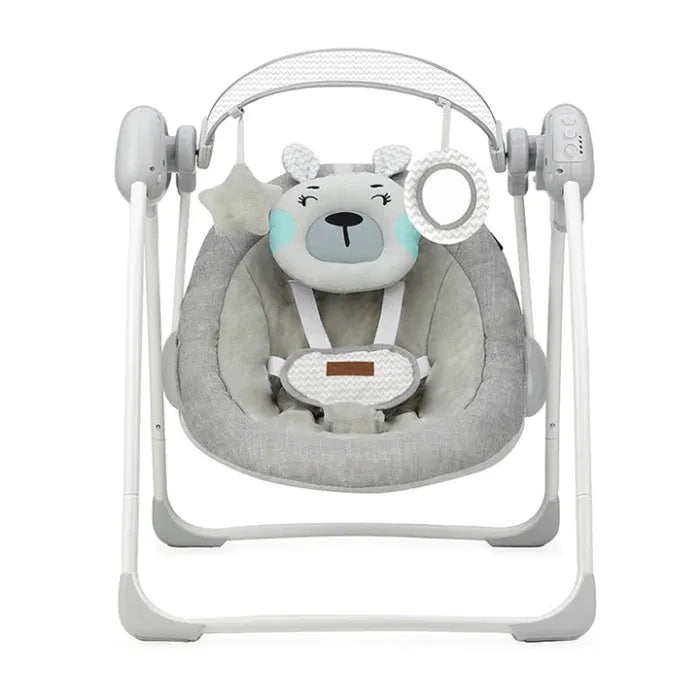 Leagan pentru bebelusi, MoMi LISS Bear, Gri/Turcoaz - Default Title