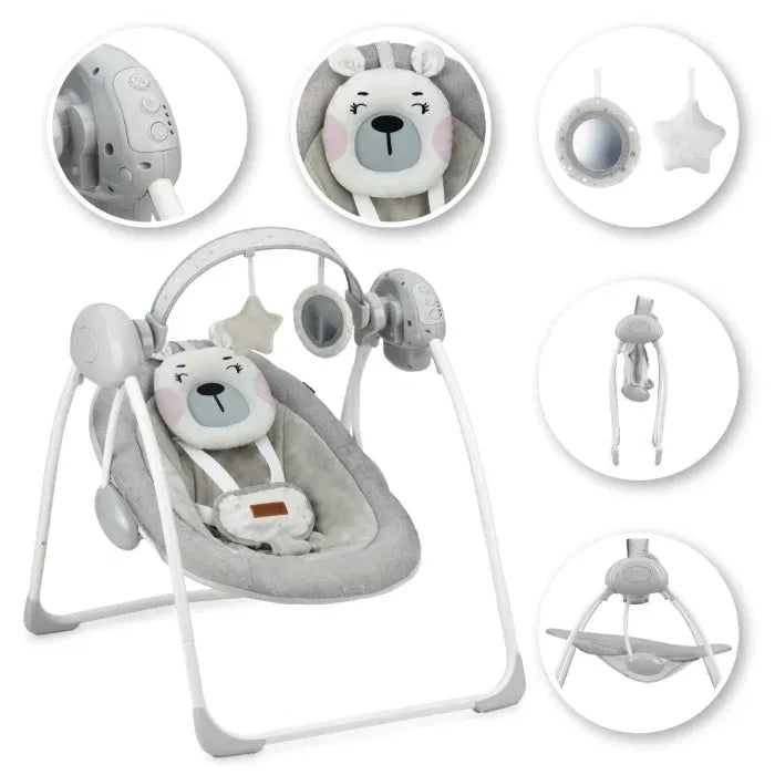 Leagan pentru bebelusi, MoMi LISS Bear, Pink