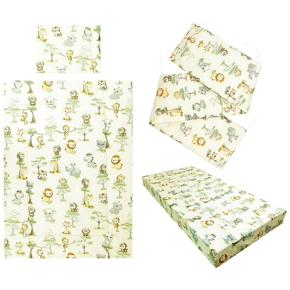 Lenjerie patut Hubners Maimutica 4 piese crem - Default Title