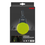 Lumina de siguranta LED reflectorizanta cu semnalizare intermitenta, verde fluorescent, cu carabina de agatare, Reer Light&Go 53253